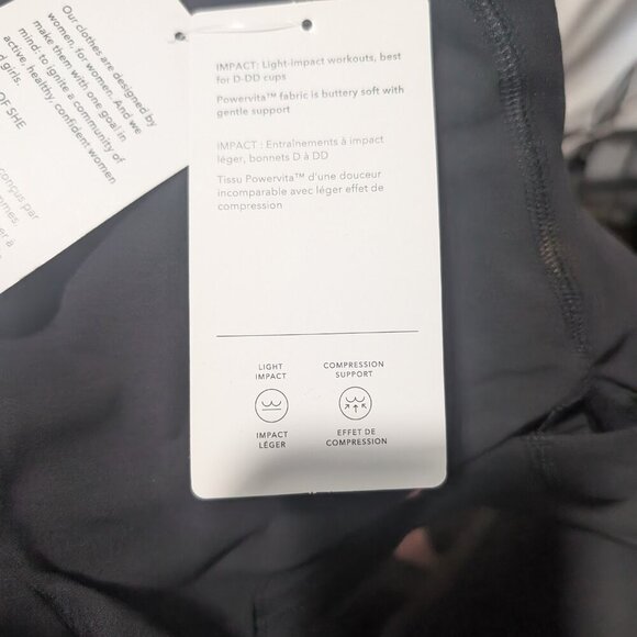 Athleta | Conscious Crop Cut Out Bra In Black (D-DD cup) - Picture 10 of 16